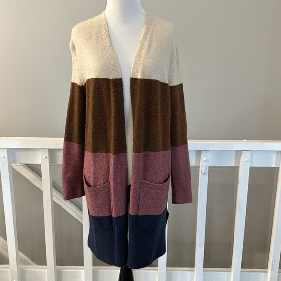 Madewell Kent Striped Cardigan Sweater in Coziest Yarn Size XS EUC - Picture 2 of 11